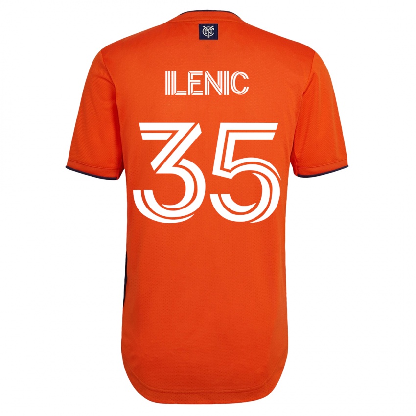 Mænd Mitja Ilenic #35 Sort Udebane Spillertrøjer 2023/24 Trøje T-Shirt