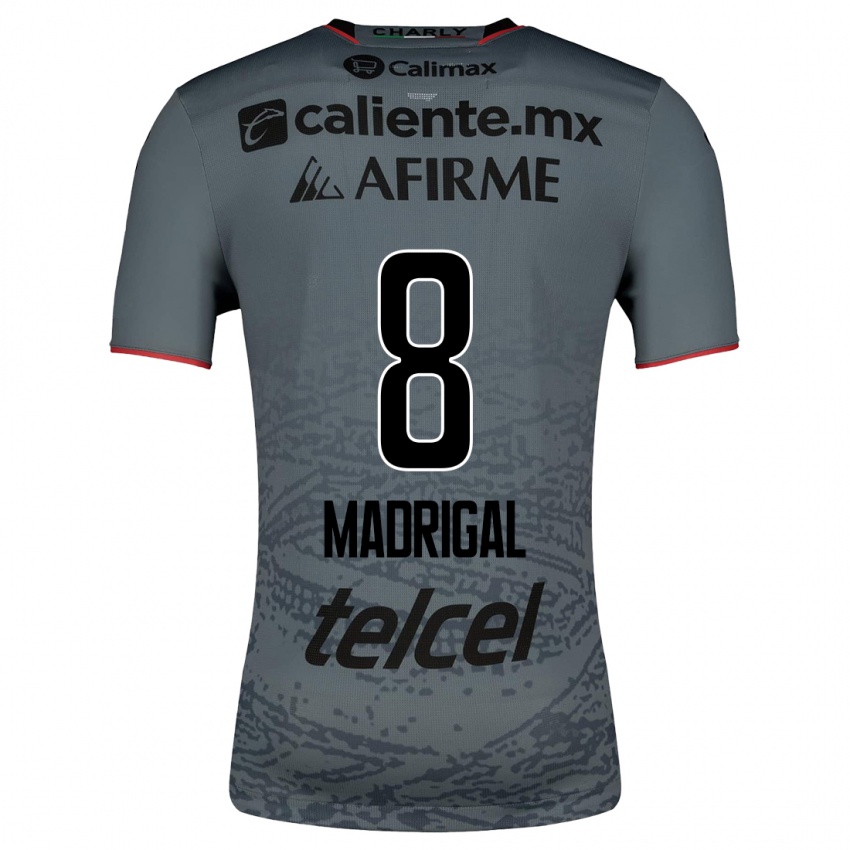 Mænd Fernando Madrigal #8 Grå Udebane Spillertrøjer 2023/24 Trøje T-Shirt