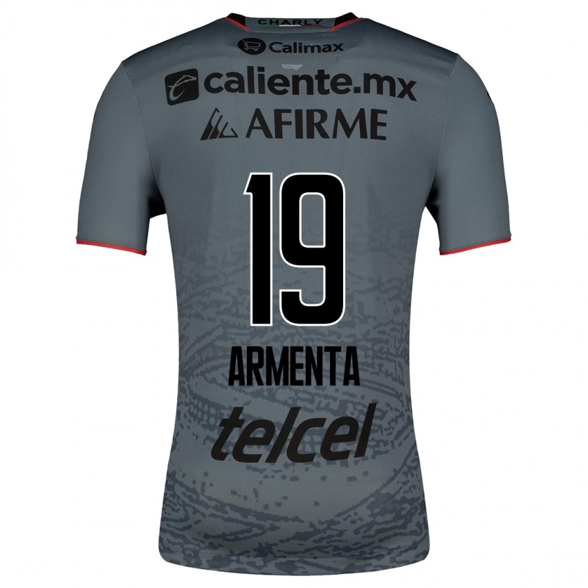 Mænd Eduardo Armenta #19 Grå Udebane Spillertrøjer 2023/24 Trøje T-Shirt