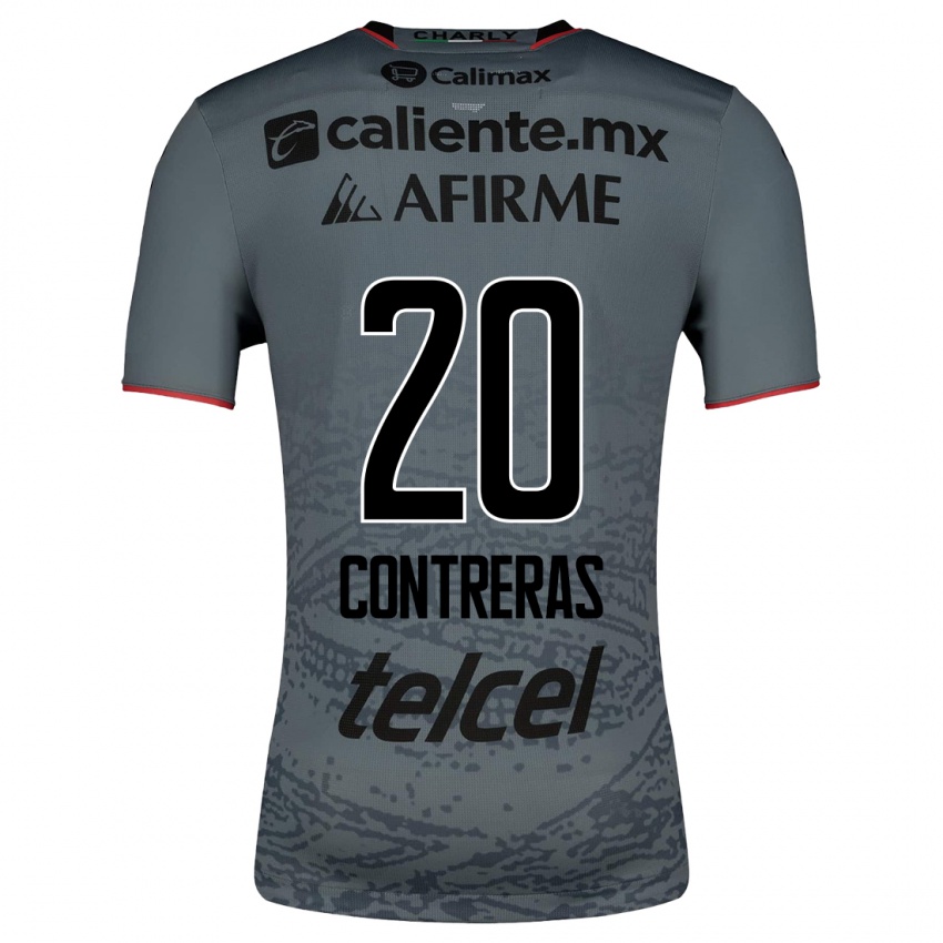 Mænd Francisco Contreras #20 Grå Udebane Spillertrøjer 2023/24 Trøje T-Shirt