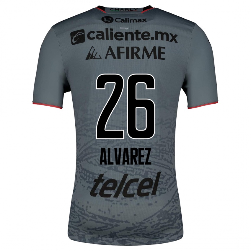 Mænd Efraín Álvarez #26 Grå Udebane Spillertrøjer 2023/24 Trøje T-Shirt