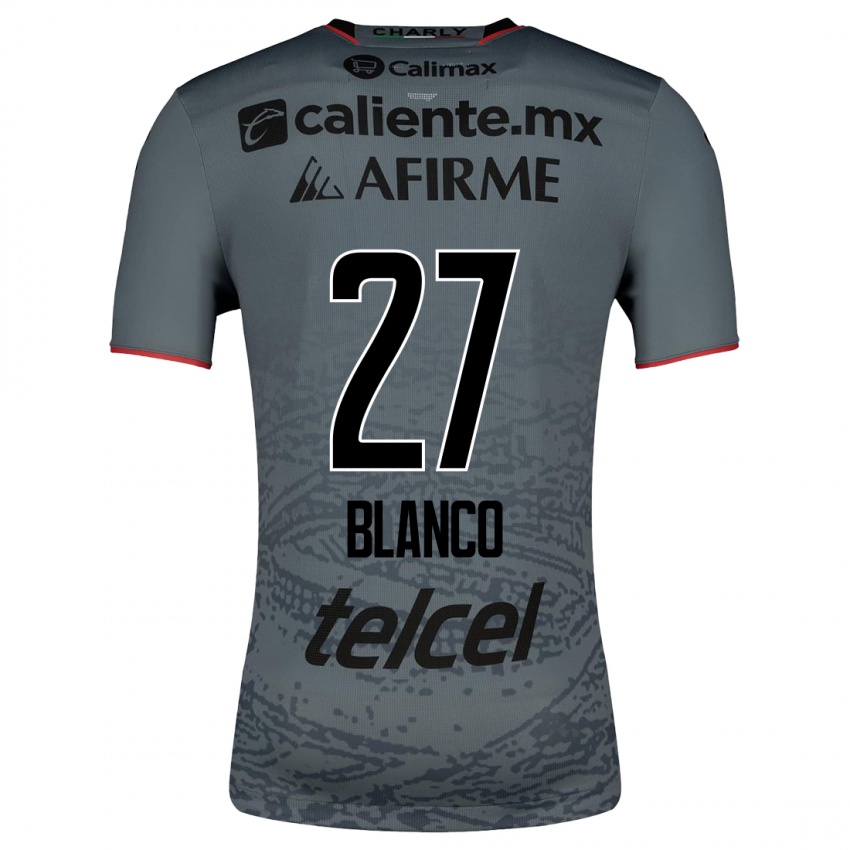 Mænd Domingo Blanco #27 Grå Udebane Spillertrøjer 2023/24 Trøje T-Shirt