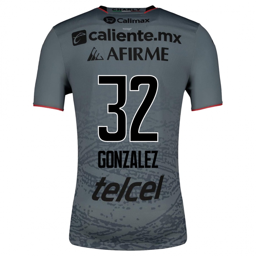Mænd Carlos Gonzalez #32 Grå Udebane Spillertrøjer 2023/24 Trøje T-Shirt