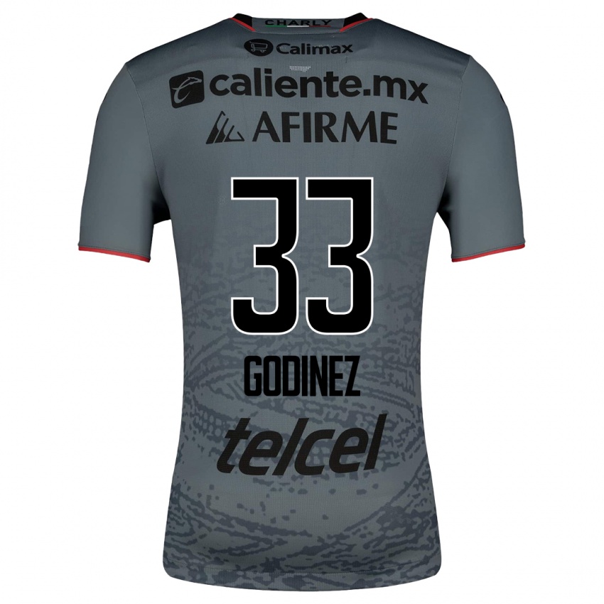 Mænd Rodrigo Godínez #33 Grå Udebane Spillertrøjer 2023/24 Trøje T-Shirt
