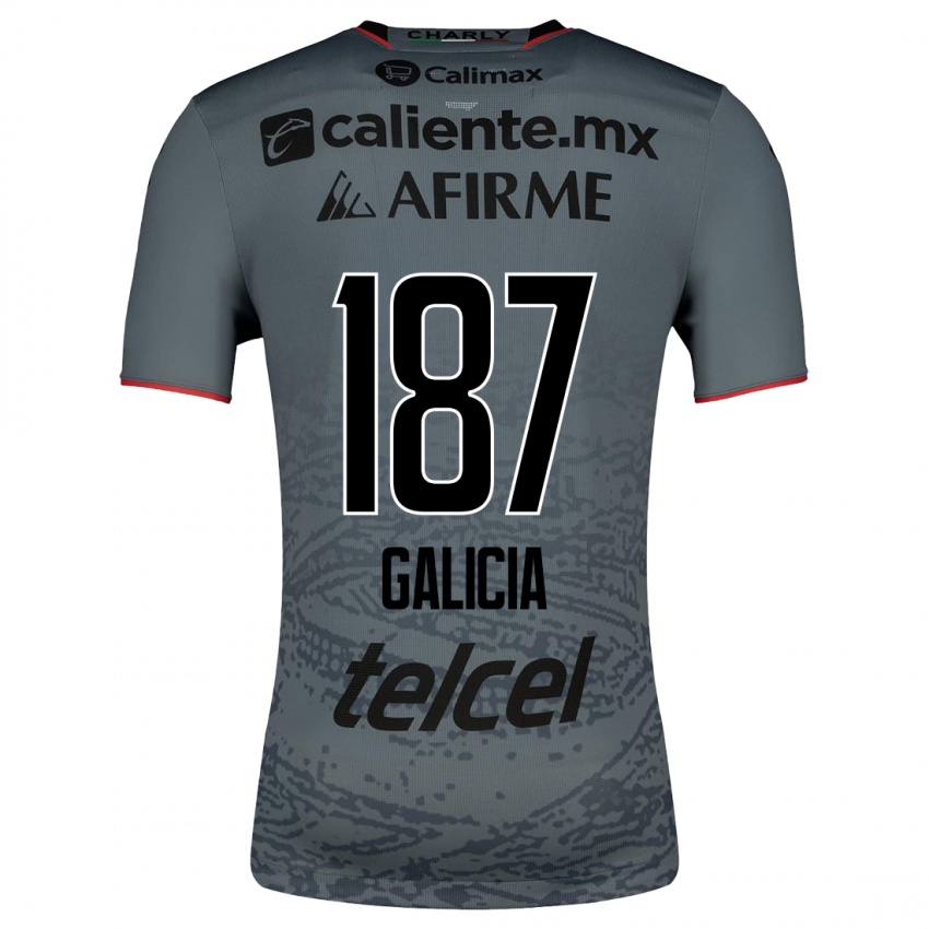 Mænd Carlos Galicia #187 Grå Udebane Spillertrøjer 2023/24 Trøje T-Shirt