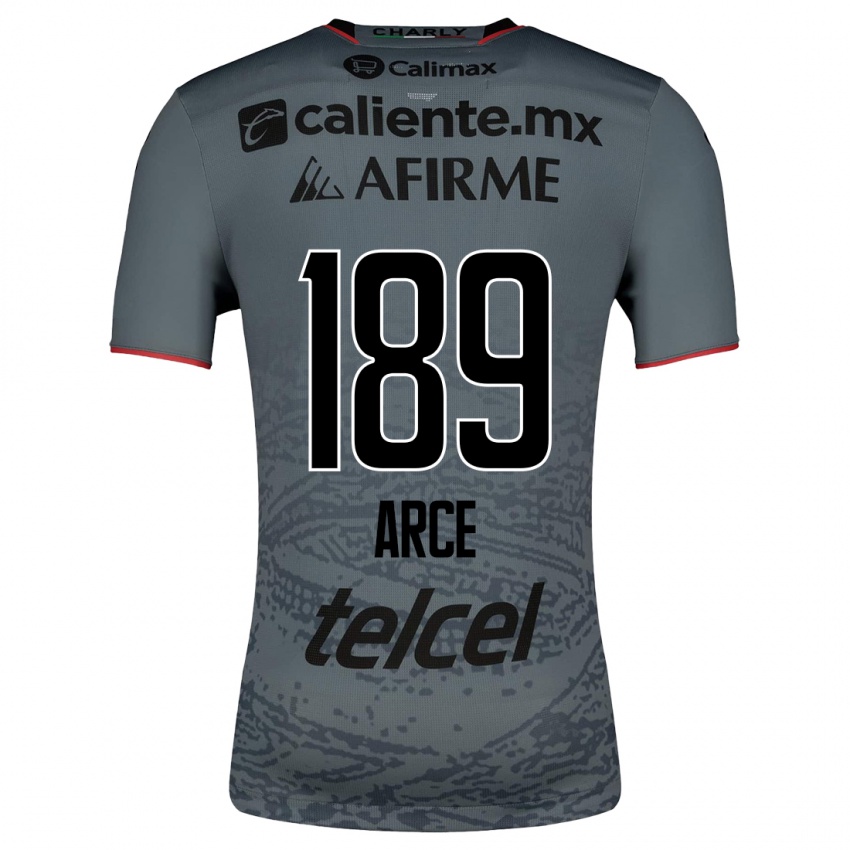 Mænd Diego Arce #189 Grå Udebane Spillertrøjer 2023/24 Trøje T-Shirt