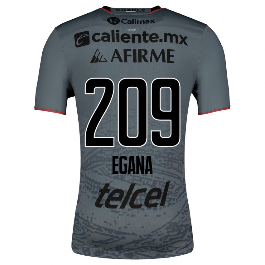 Mænd Arath Egaña #209 Grå Udebane Spillertrøjer 2023/24 Trøje T-Shirt