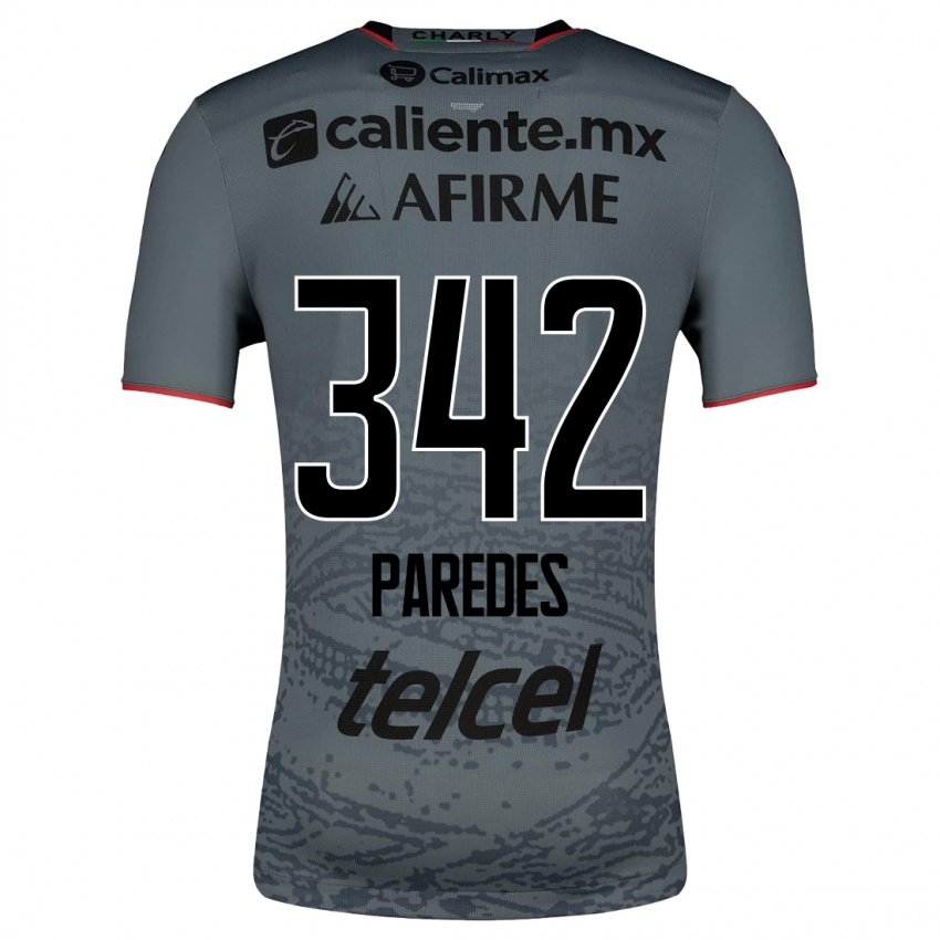 Mænd Santiago Paredes #342 Grå Udebane Spillertrøjer 2023/24 Trøje T-Shirt