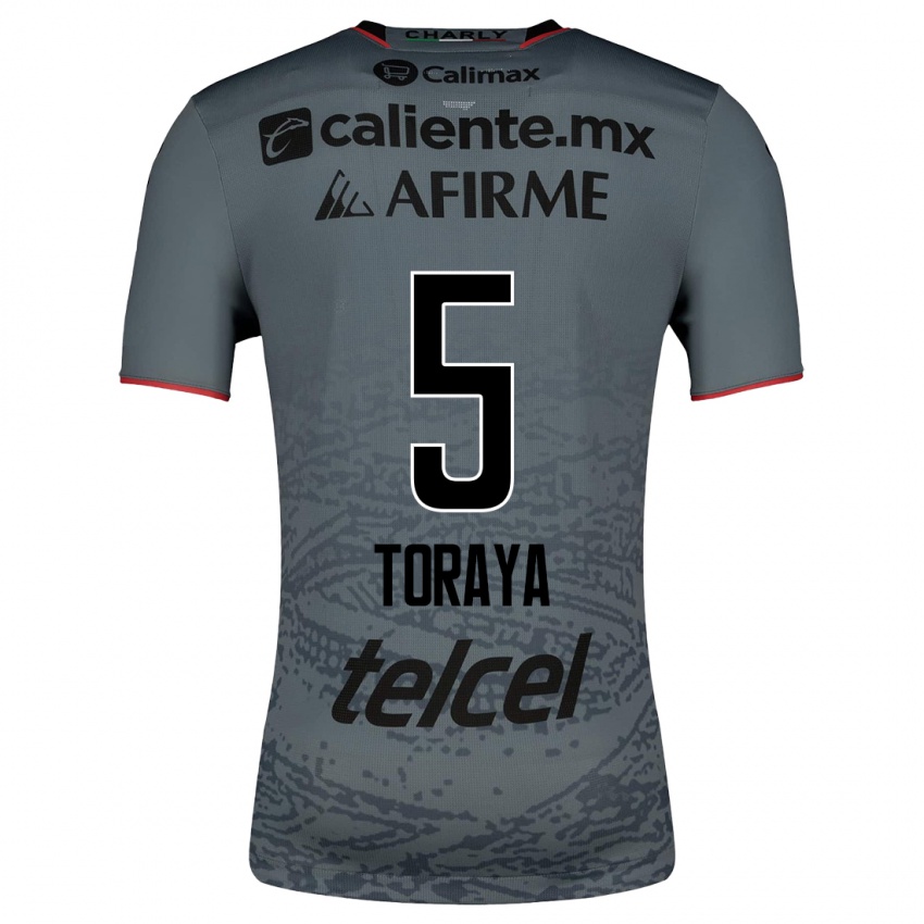 Mænd Yadira Toraya #5 Grå Udebane Spillertrøjer 2023/24 Trøje T-Shirt