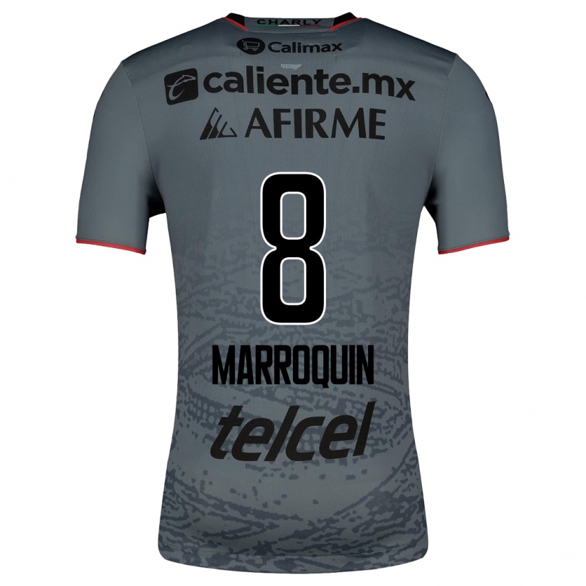 Mænd Ammanda Marroquin #8 Grå Udebane Spillertrøjer 2023/24 Trøje T-Shirt