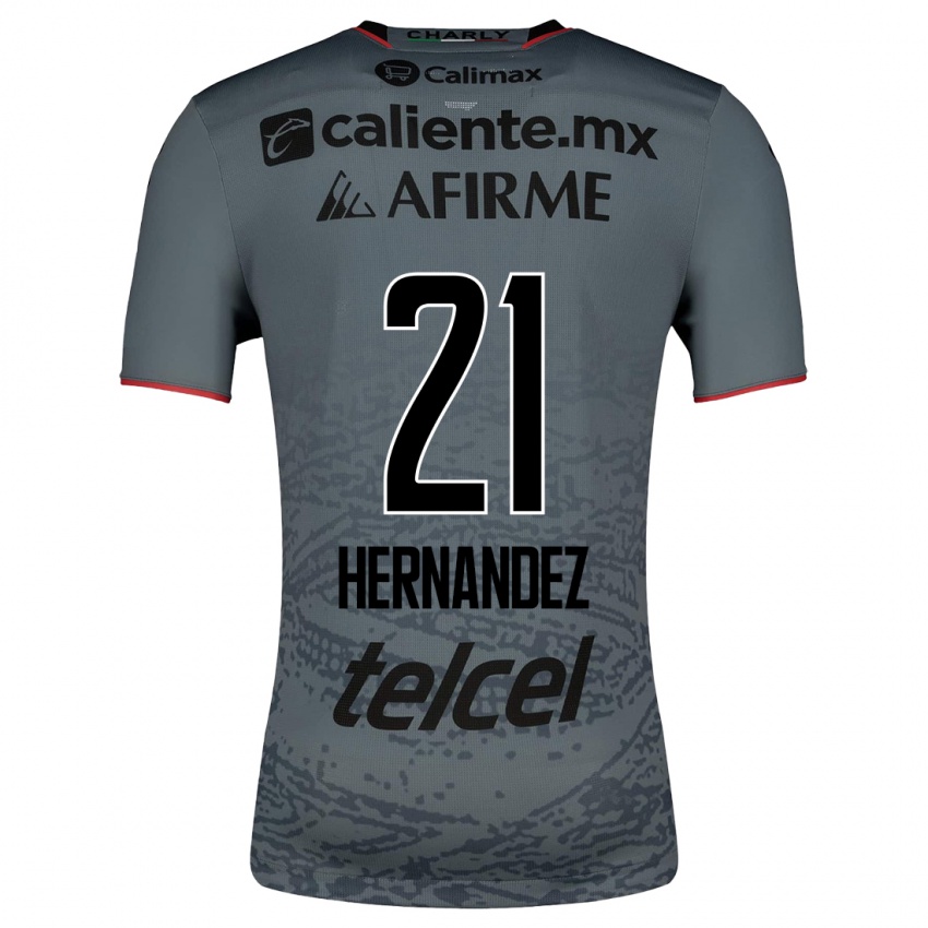 Mænd Inglis Hernandez #21 Grå Udebane Spillertrøjer 2023/24 Trøje T-Shirt