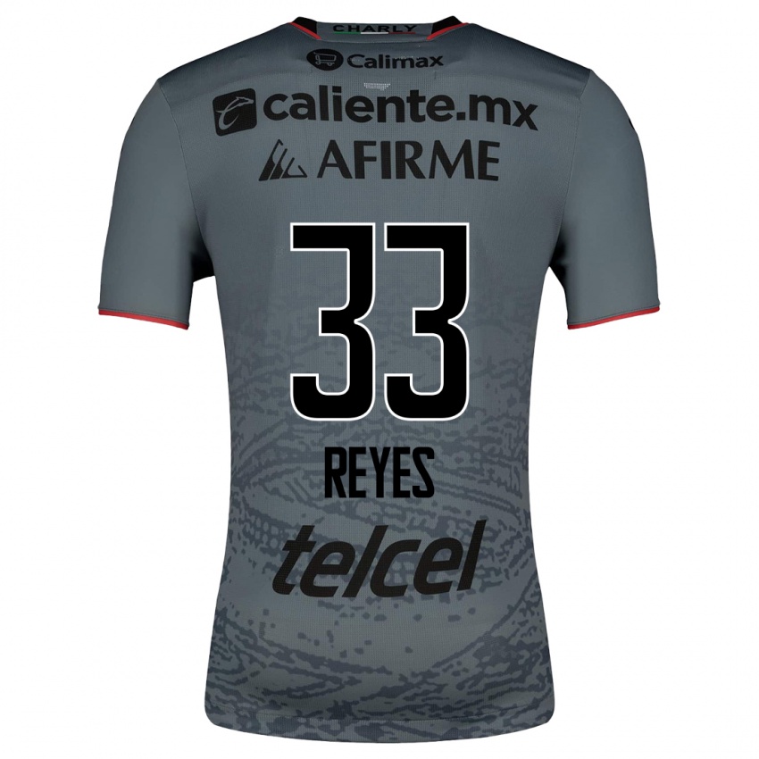 Mænd Jazmín Reyes #33 Grå Udebane Spillertrøjer 2023/24 Trøje T-Shirt