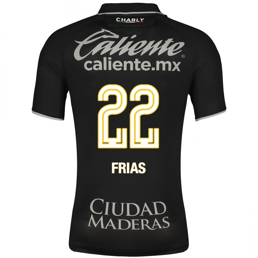 Mænd Adonis Frías #22 Sort Udebane Spillertrøjer 2023/24 Trøje T-Shirt
