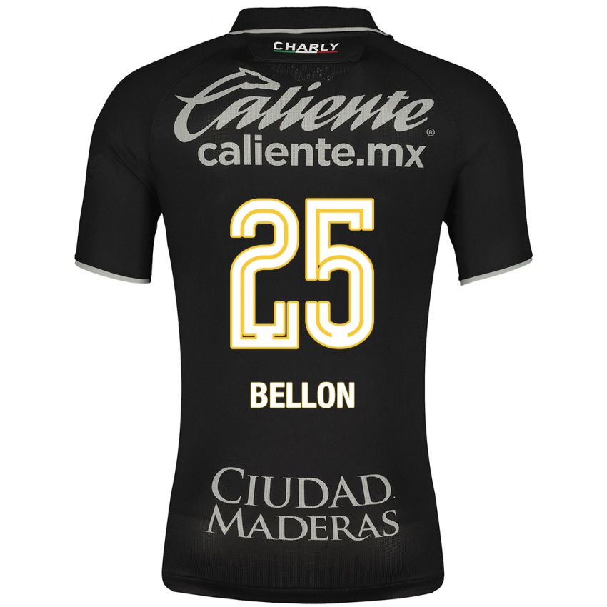 Mænd Paul Bellón #25 Sort Udebane Spillertrøjer 2023/24 Trøje T-Shirt