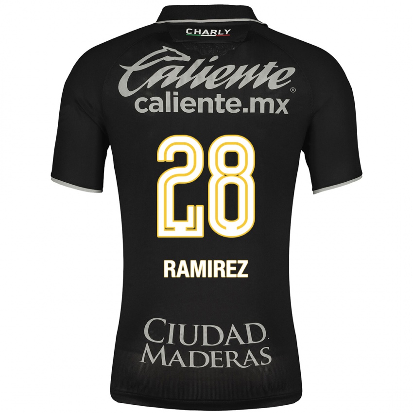 Mænd David Ramírez #28 Sort Udebane Spillertrøjer 2023/24 Trøje T-Shirt