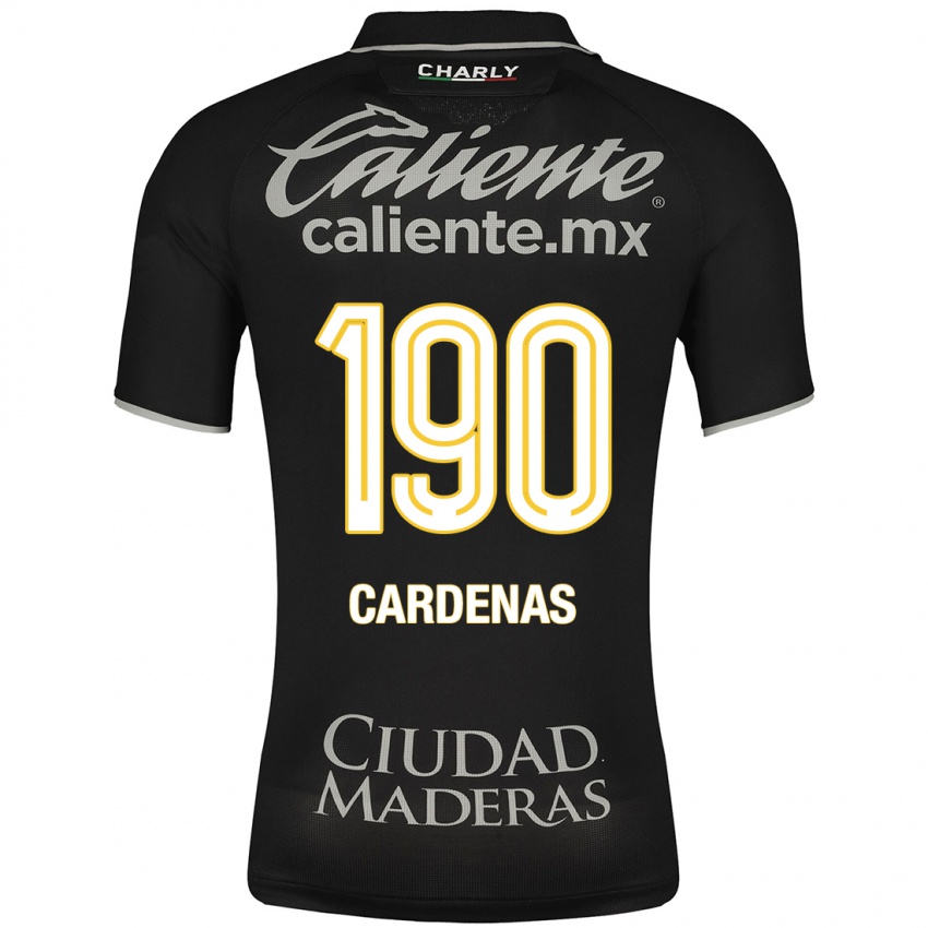 Mænd Emilio Cárdenas #190 Sort Udebane Spillertrøjer 2023/24 Trøje T-Shirt