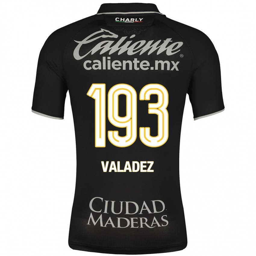 Mænd Luis Valadez #193 Sort Udebane Spillertrøjer 2023/24 Trøje T-Shirt