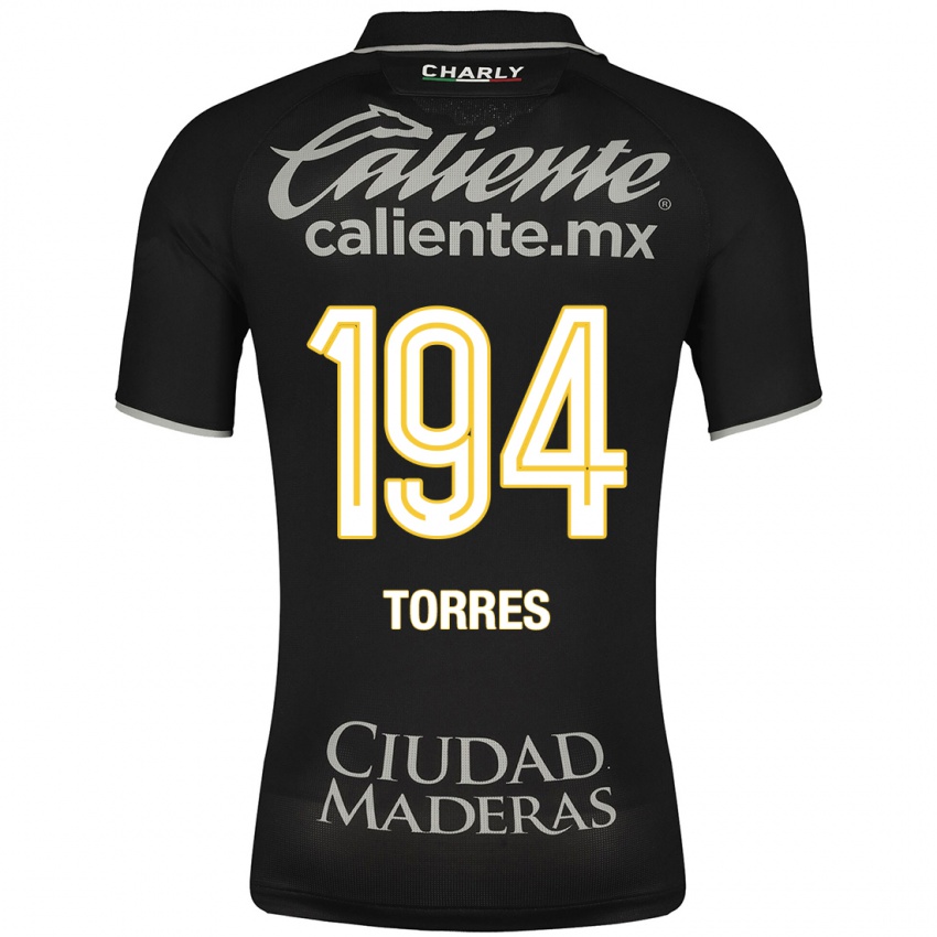 Mænd Erick Torres #194 Sort Udebane Spillertrøjer 2023/24 Trøje T-Shirt