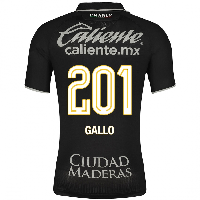 Mænd Andrés Gallo #201 Sort Udebane Spillertrøjer 2023/24 Trøje T-Shirt