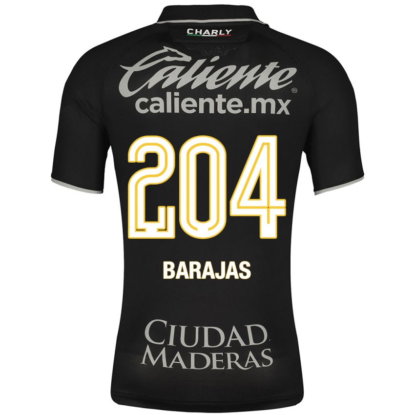 Mænd Víctor Barajas #204 Sort Udebane Spillertrøjer 2023/24 Trøje T-Shirt