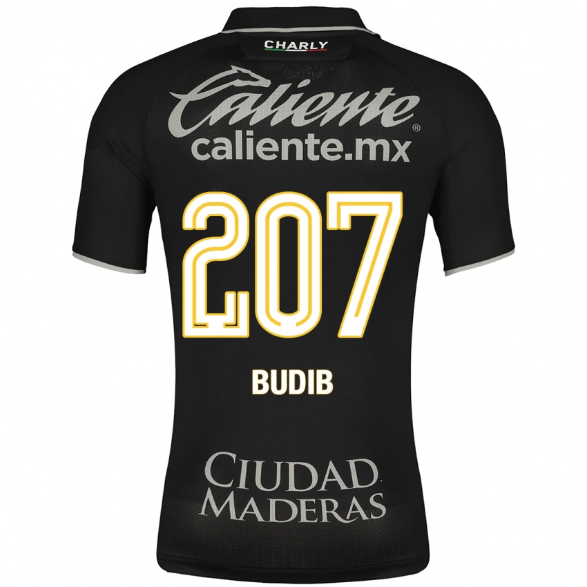 Mænd Pedro Budib #207 Sort Udebane Spillertrøjer 2023/24 Trøje T-Shirt