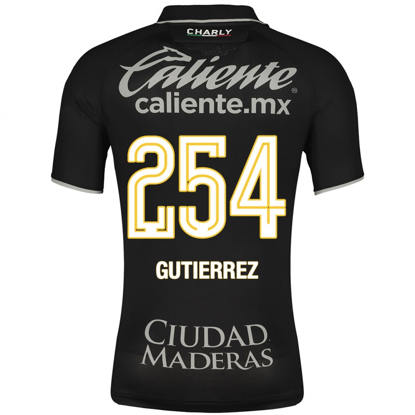 Mænd Alan Gutiérrez #254 Sort Udebane Spillertrøjer 2023/24 Trøje T-Shirt