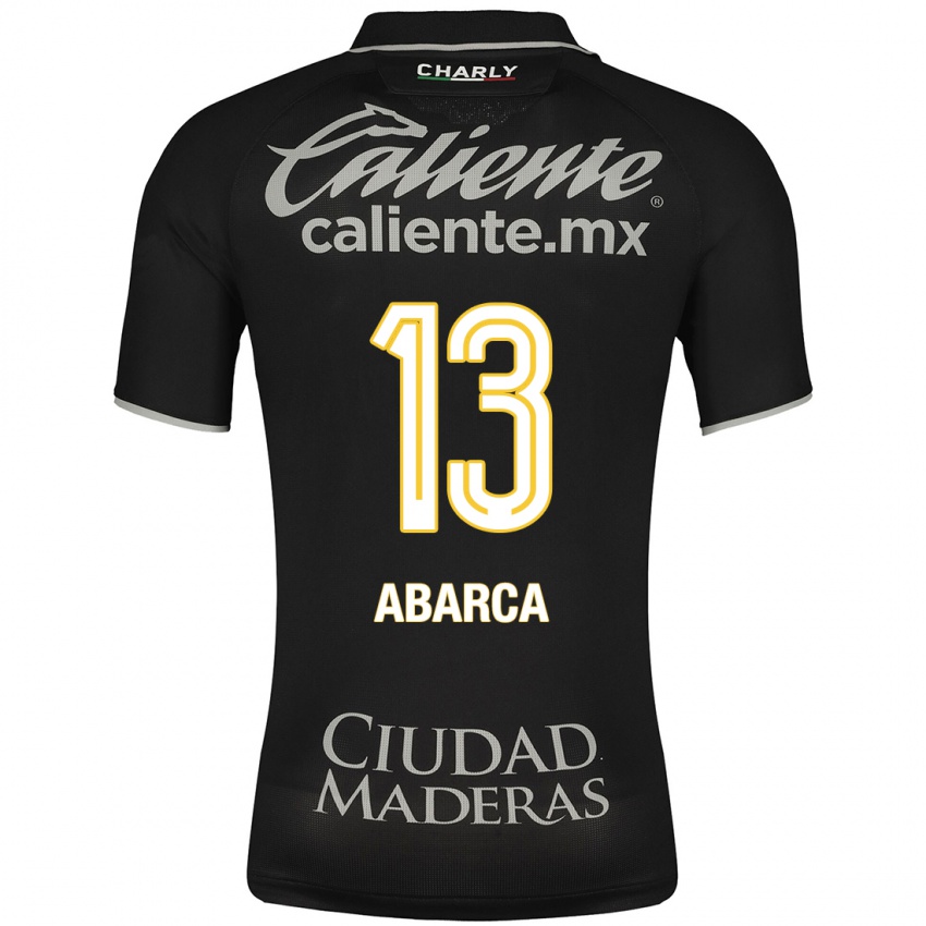 Mænd Vidalia Abarca #13 Sort Udebane Spillertrøjer 2023/24 Trøje T-Shirt