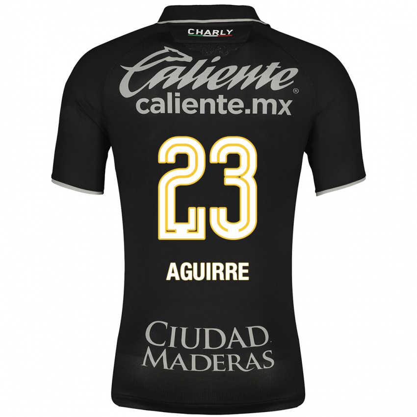 Mænd Zoe Aguirre #23 Sort Udebane Spillertrøjer 2023/24 Trøje T-Shirt