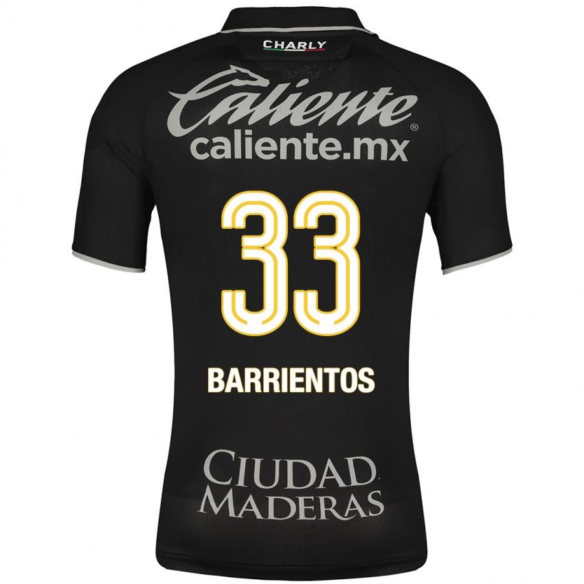 Mænd Yashira Barrientos #33 Sort Udebane Spillertrøjer 2023/24 Trøje T-Shirt