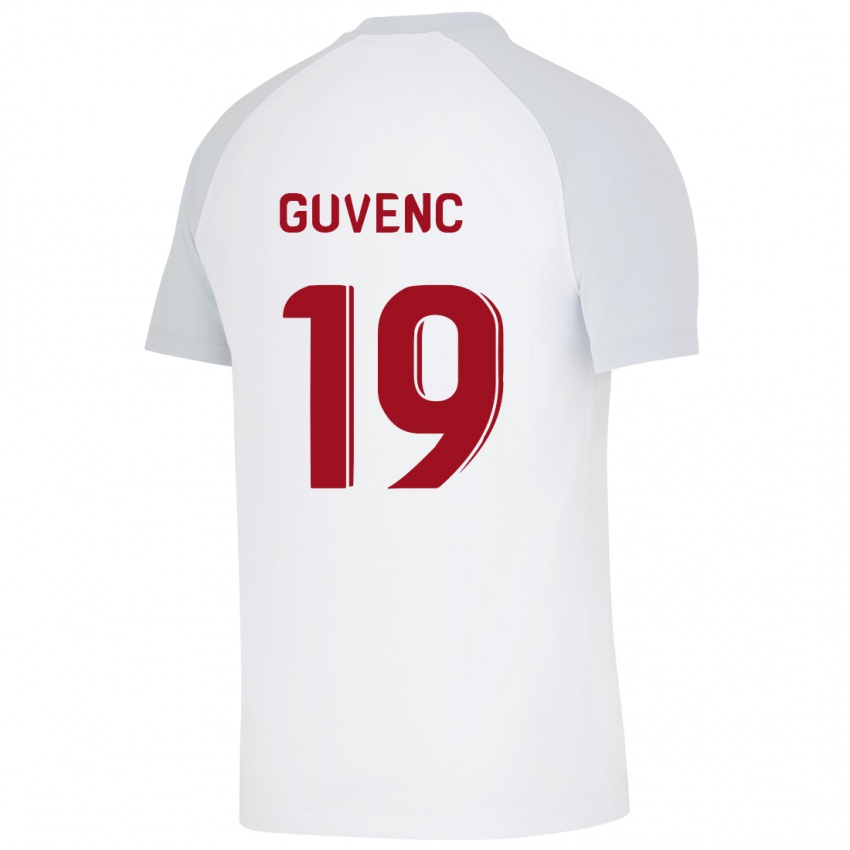 Mænd Günay Güvenç #19 Hvid Udebane Spillertrøjer 2023/24 Trøje T-Shirt