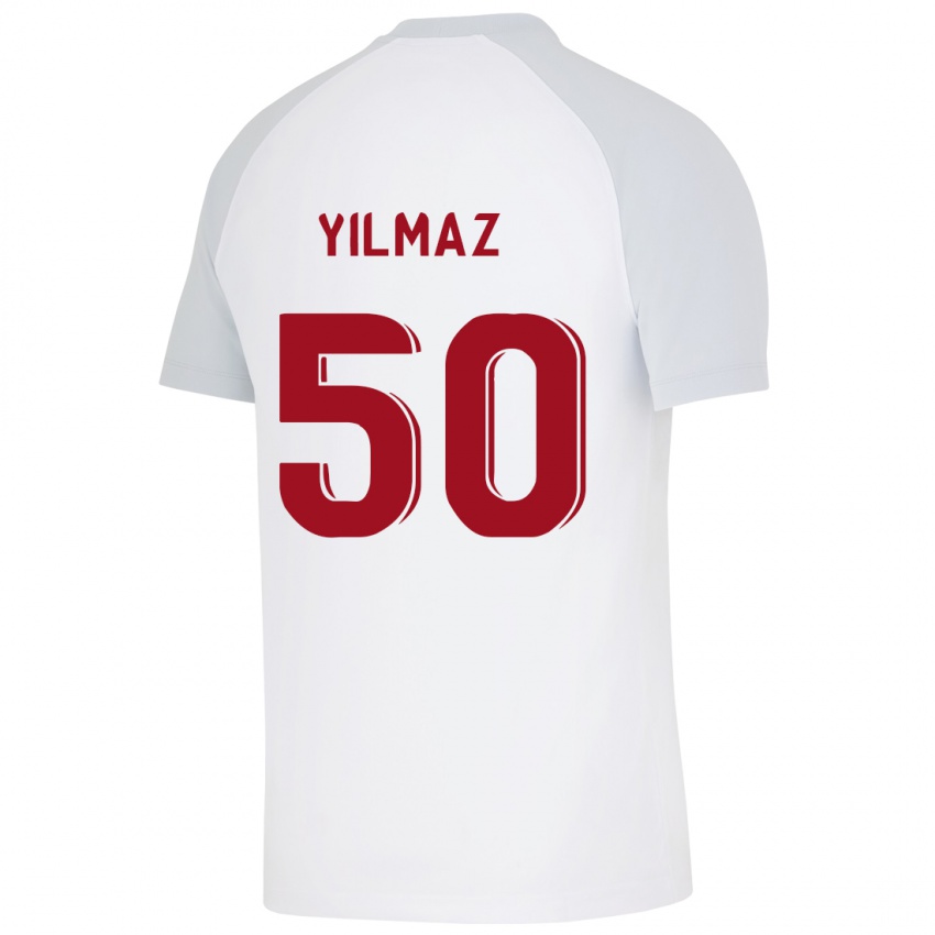 Mænd Jankat Yılmaz #50 Hvid Udebane Spillertrøjer 2023/24 Trøje T-Shirt