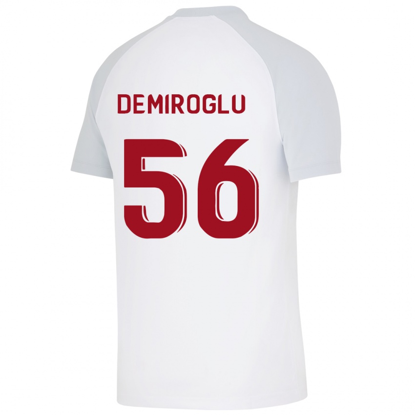 Mænd Baran Demiroğlu #56 Hvid Udebane Spillertrøjer 2023/24 Trøje T-Shirt