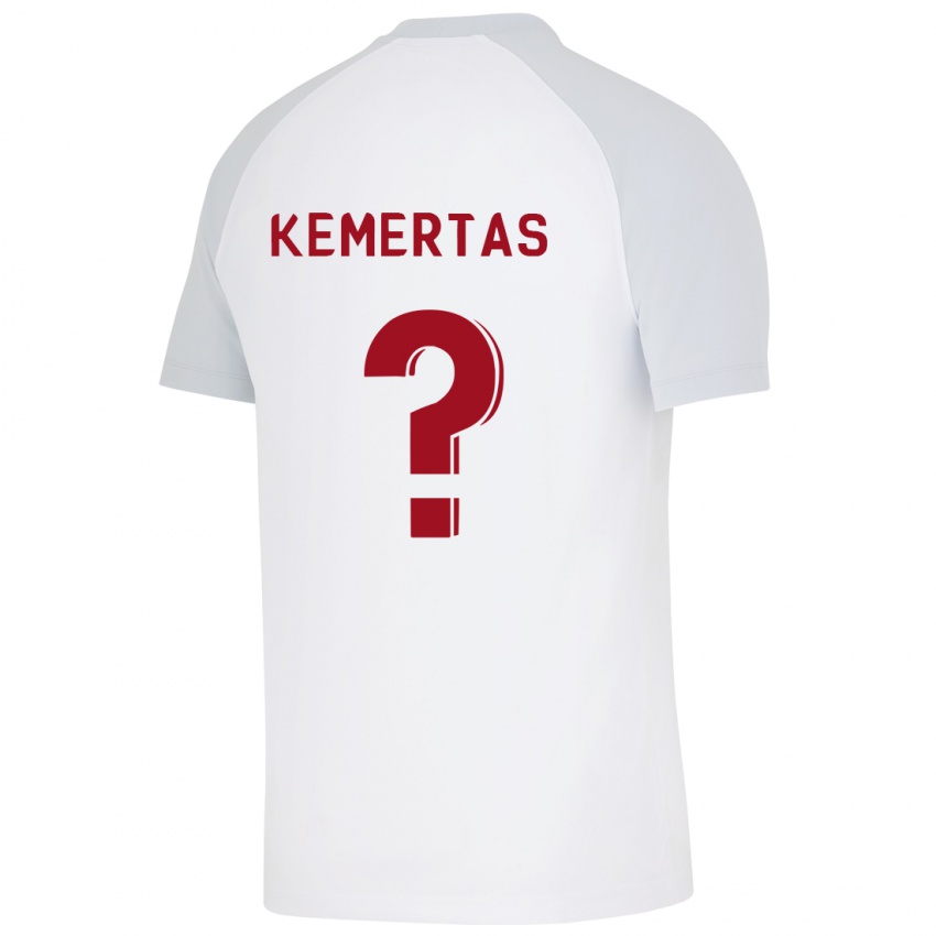 Mænd Batin Özden Kemertas #0 Hvid Udebane Spillertrøjer 2023/24 Trøje T-Shirt