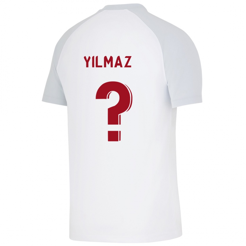 Mænd Berat Yilmaz #0 Hvid Udebane Spillertrøjer 2023/24 Trøje T-Shirt