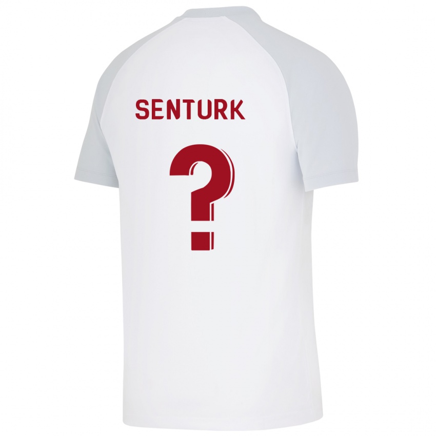 Mænd Haktan Sentürk #0 Hvid Udebane Spillertrøjer 2023/24 Trøje T-Shirt