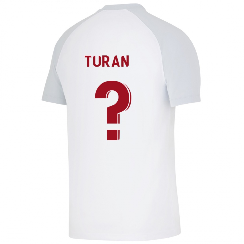 Mænd Hasan Turan #0 Hvid Udebane Spillertrøjer 2023/24 Trøje T-Shirt