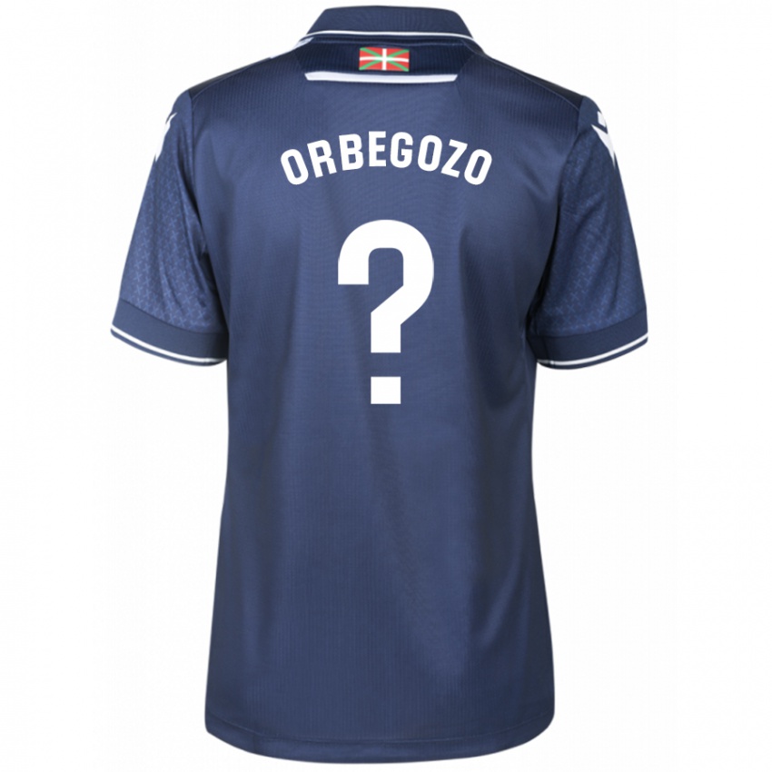 Mænd Oihan Orbegozo #0 Flåde Udebane Spillertrøjer 2023/24 Trøje T-Shirt