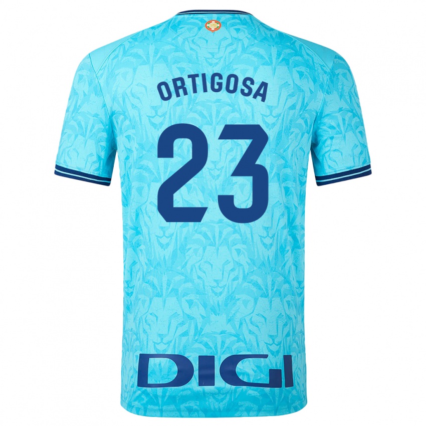 Mænd Aritz Ortigosa #23 Himmelblå Udebane Spillertrøjer 2023/24 Trøje T-Shirt