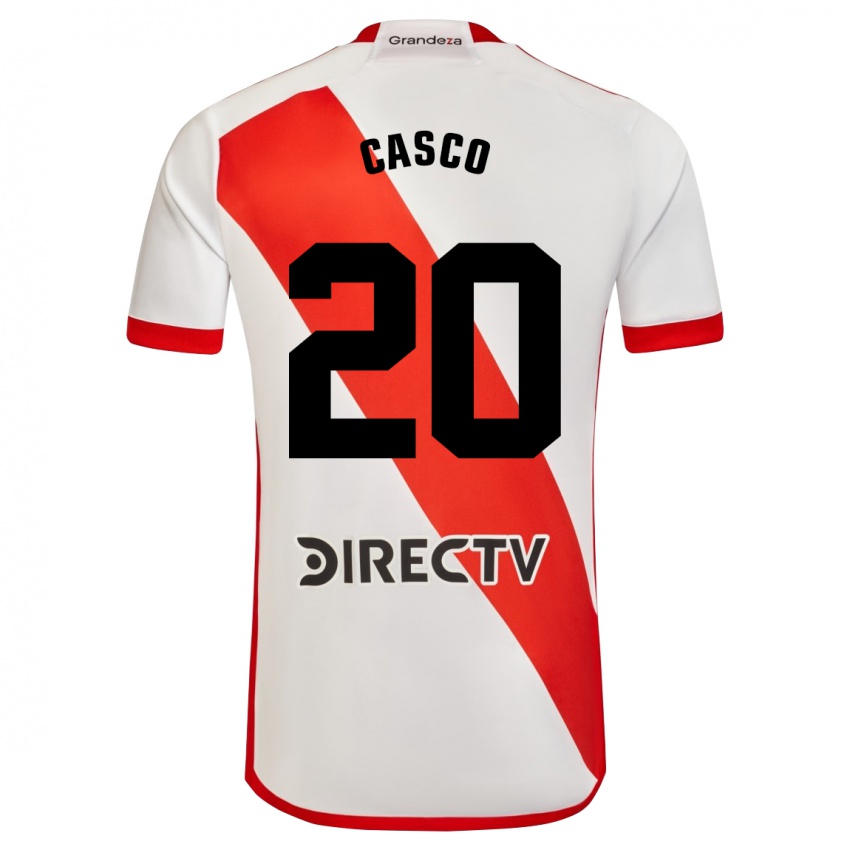 Kvinder Milton Casco #20 Hvid Rød Hjemmebane Spillertrøjer 2023/24 Trøje T-Shirt