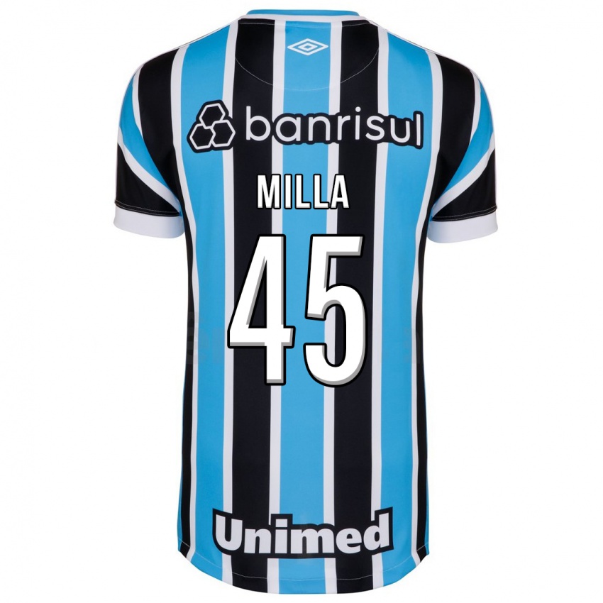 Kvinder Lucas Milla #45 Blå Hjemmebane Spillertrøjer 2023/24 Trøje T-Shirt