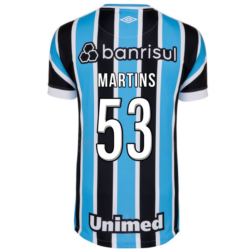 Kvinder Gustavo Martins #53 Blå Hjemmebane Spillertrøjer 2023/24 Trøje T-Shirt