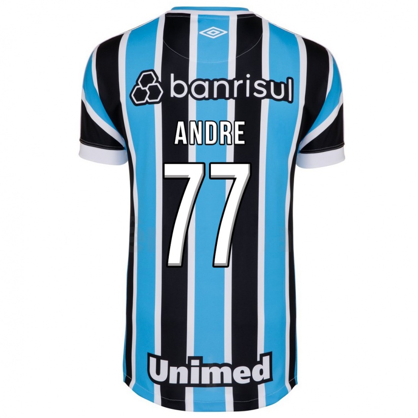 Kvinder André #77 Blå Hjemmebane Spillertrøjer 2023/24 Trøje T-Shirt