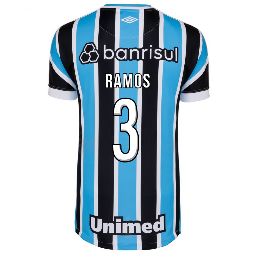 Kvinder João Ramos #3 Blå Hjemmebane Spillertrøjer 2023/24 Trøje T-Shirt