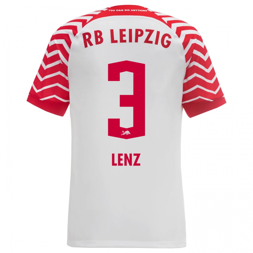 Kvinder Christopher Lenz #3 Hvid Hjemmebane Spillertrøjer 2023/24 Trøje T-Shirt