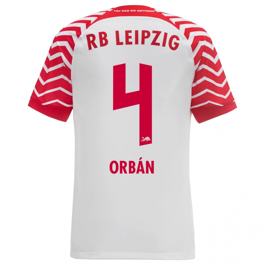 Kvinder Willi Orban #4 Hvid Hjemmebane Spillertrøjer 2023/24 Trøje T-Shirt