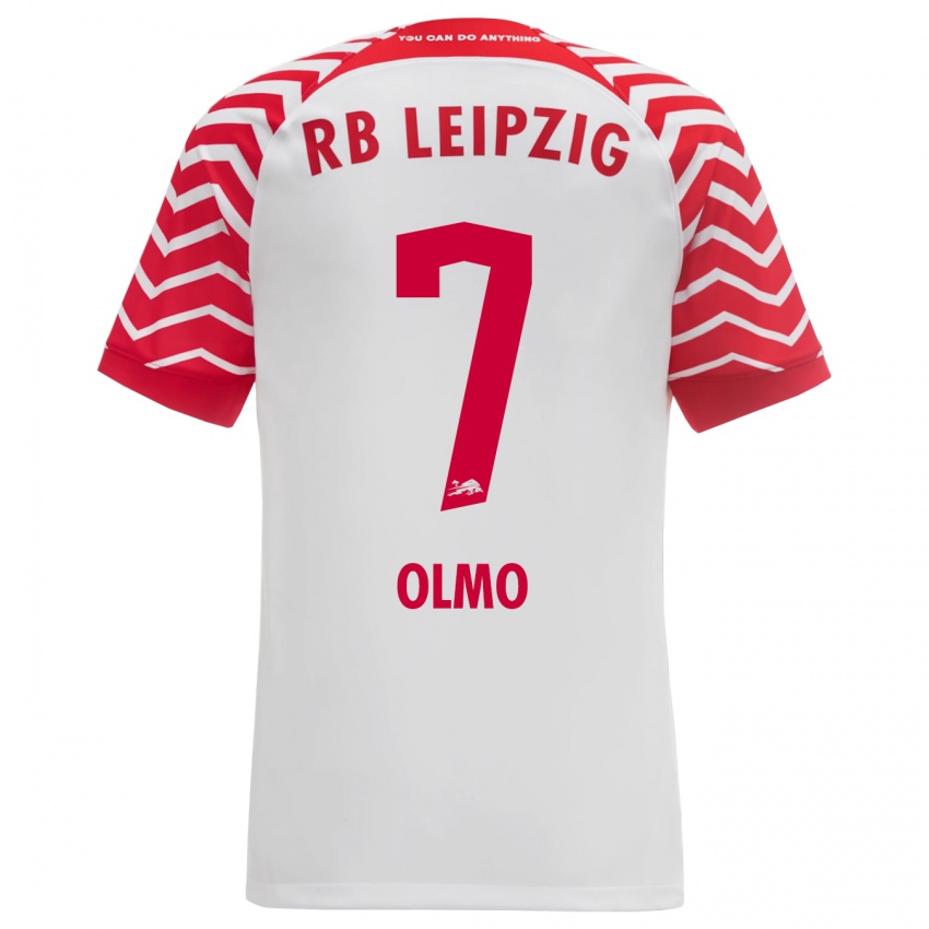 Kvinder Dani Olmo #7 Hvid Hjemmebane Spillertrøjer 2023/24 Trøje T-Shirt