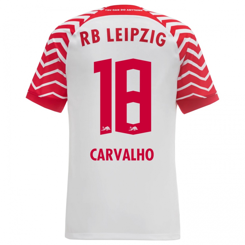 Kvinder Fabio Carvalho #18 Hvid Hjemmebane Spillertrøjer 2023/24 Trøje T-Shirt