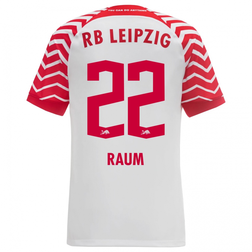 Kvinder David Raum #22 Hvid Hjemmebane Spillertrøjer 2023/24 Trøje T-Shirt