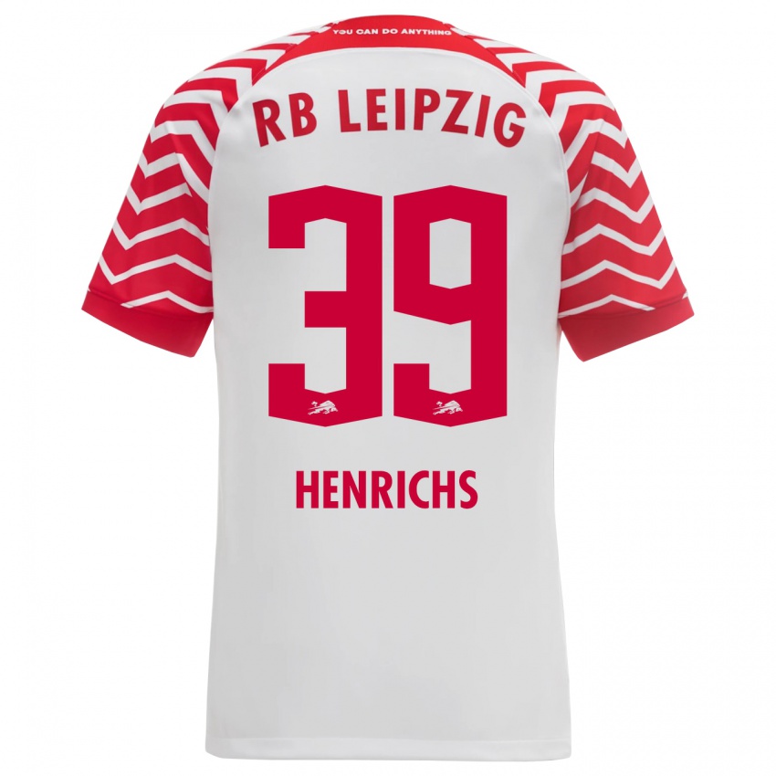 Kvinder Benjamin Henrichs #39 Hvid Hjemmebane Spillertrøjer 2023/24 Trøje T-Shirt