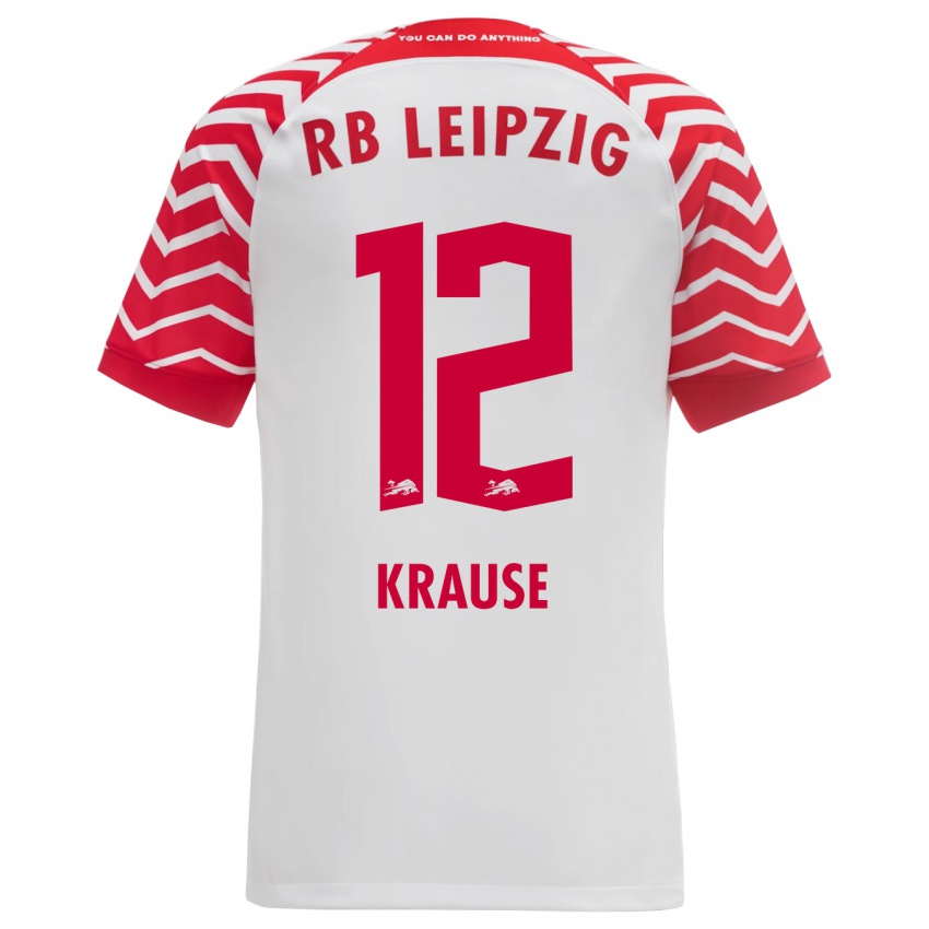 Kvinder Arno Krause #12 Hvid Hjemmebane Spillertrøjer 2023/24 Trøje T-Shirt